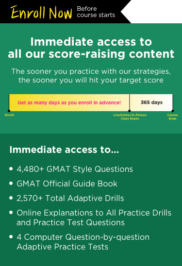 GMAT Focus Core Concepts Course Green Banner