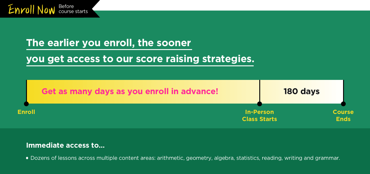 SHSAT immediate access